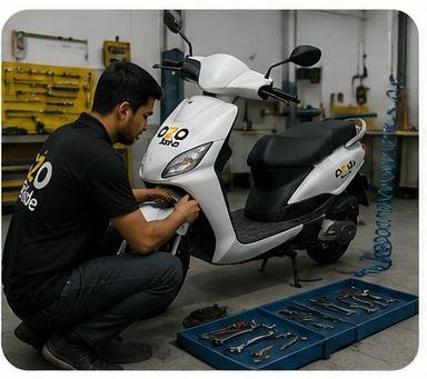 Ozoride maintenance support for electric scooter